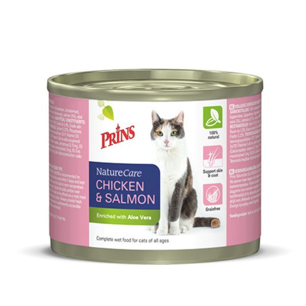 Kassikonserv Prins NatureCare Cat CHICKEN & SALMON